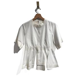 Céline-T-shirt CELINE.International S Coton-Blanc