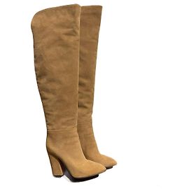 SERGIO ROSSI Botas T.UE 38 ante Beige