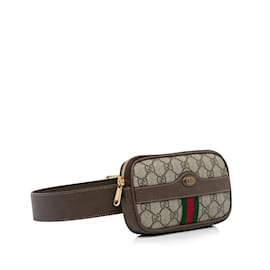 Gucci-GUCCI  Handbags   Cloth-Brown