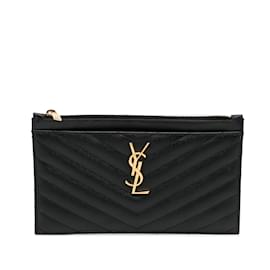 Saint Laurent-SAINT LAURENT Bolsas clutchCouro-Preto