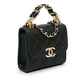 Chanel-CHANEL  Handbags   Leather-Black