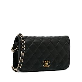 Chanel-CHANEL  Handbags   Leather-Black