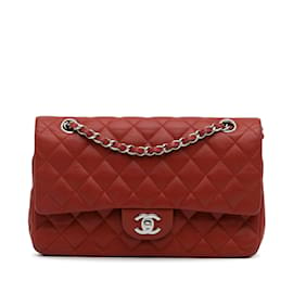 Chanel-CHANEL  Handbags   Leather-Red