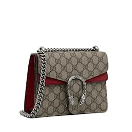 Gucci-GUCCI  Handbags   Cloth-Brown