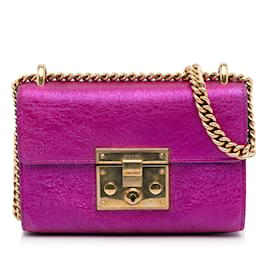 Gucci-GUCCI  Handbags   leather-Purple