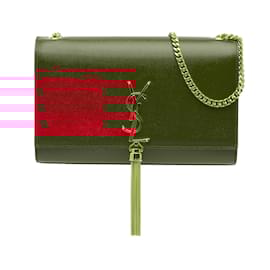 Saint Laurent-SAINT LAURENT  Handbags   Leather-Red