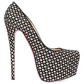 Christian Louboutin-Christian Louboutin Glitter Floque Black / GOLD EU 39.5 / Uk 6.5-Black