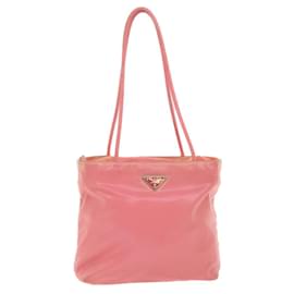 Prada-PRADA Hand Bag Nylon Pink Auth 46321-Pink