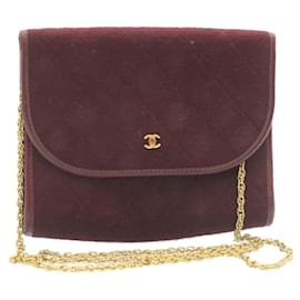 Chanel-CHANEL Matelasse ChainShoulder Shoulder Bag Red CC Auth ar5663a-Red