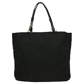 Prada-PRADA Hand Bag Nylon Black Auth ar6999-Black