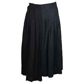 Maison Martin Margiela-black pleated skirt-Black