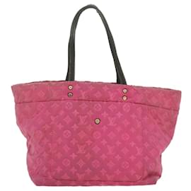 Louis Vuitton-LOUIS VUITTON Cruise Scuba MM Tote Bag Microfiber Fuchsia M92802 LV Auth ar8879-Brown