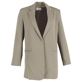 Autre Marque-Frankie Shop Isla Crepe Blazer in Green Polyester-Green