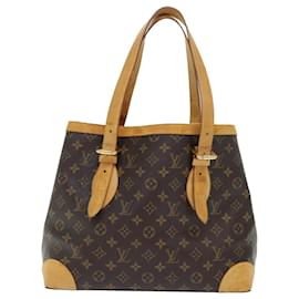 Louis Vuitton-LOUIS VUITTON Monogram Hampstead MM Hand Bag M51167 LV Auth am4897-Brown