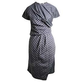 Autre Marque-Scottish Print Dress With Lace-Green