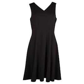 Autre Marque-Black v-neck dress-Black