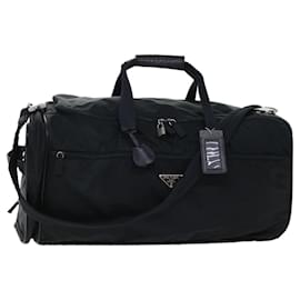 Prada-PRADA Suitcase Nylon 2way Black Auth bs7317-Black