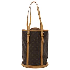 Louis Vuitton-Bolso de hombro M con monograma Bucket GM de LOUIS VUITTON42236 Bases de autenticación de LV1601-Castaño