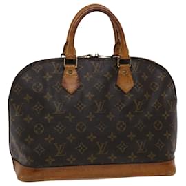 Louis Vuitton-LOUIS VUITTON Monogram Alma Hand Bag M51130 LV Auth 48932-Brown