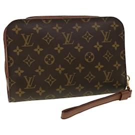 Louis Vuitton-LOUIS VUITTON Monogram Orsay Clutch Bag M51790 LV Auth ep726-Brown