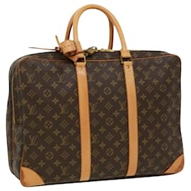 Louis Vuitton-LOUIS VUITTON Monogram Sac 54 Earl Boston Bag M41383 LV Auth am3287-Brown
