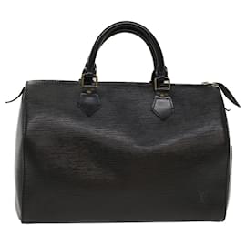 Louis Vuitton-Louis Vuitton Epi Speedy 30 Hand Bag Noir Black M43002 LV Auth 50470-Black