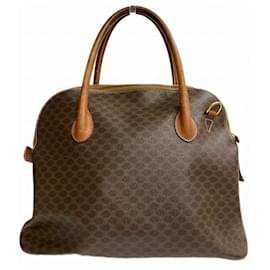 Céline-Macadam Canvas Handbag-Brown
