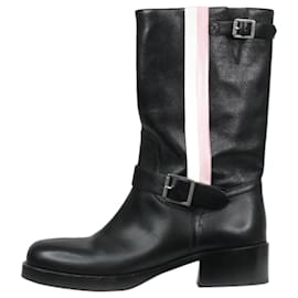 Christian Dior-Stivali in pelle nera - taglia EU 38.5-Nero