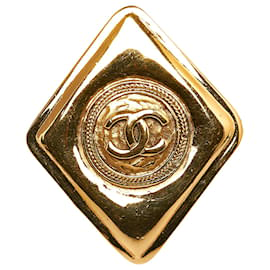 Chanel-Chanel Broche CC Or-Doré