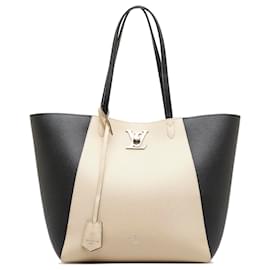 Louis Vuitton-Louis Vuitton Brown LockMe Cabas-Brown,Beige