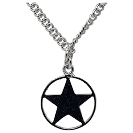 Dior-Dior Silver Star Pin Bar Brooch-Silvery