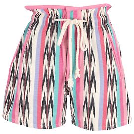 Étoile Isabel Marant Mini short rayé en coton multicolore Autre Imprimé python