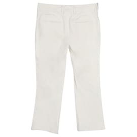 Prada-Pantaloni Prada in Cotone Bianco-Bianco