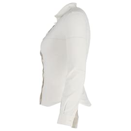 Miu Miu-Chemise boutonnée Miu Miu en coton blanc-Blanc