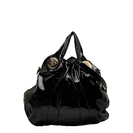 Gucci-Hysteria Patent Leather Shoulder Bag 197016-Black