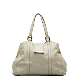 Gucci-Guccissima New Ladies Tote Bag 211935-White