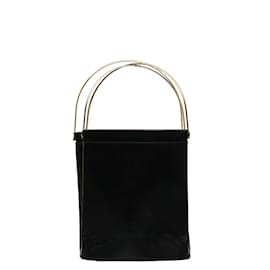Cartier-Cartier Trinity Leather Handbag Black Gold in Very Good Condition-Black