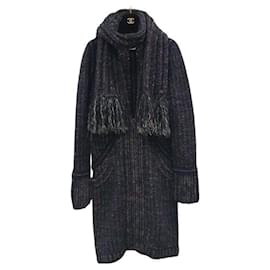 Chanel-Chanel Shimmer Scarf Cardigan Sweater Jacket Coat-Multiple colors