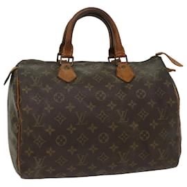 Louis Vuitton-Louis Vuitton Monogram Speedy 30 Hand Bag M41526 LV Auth bs8142-Monogram