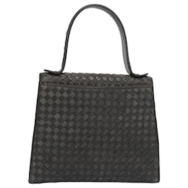 Bally-BALLY Hand Bag Leather Gray Auth yk8563-Grey