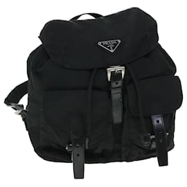 Prada-PRADA Backpack Nylon Black Auth ep1748-Black