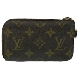 Louis Vuitton-LOUIS VUITTON Monograma T&B Pochette Cles Bolsa Moeda M58025 LV Auth bs8466-Monograma