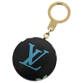 Louis Vuitton-LOUIS VUITTON Monograma Lona Multicolorida Porta-chaves Astropill M51912 Auth ac2215-Preto