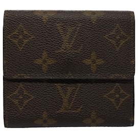 Louis Vuitton-Carteira LOUIS VUITTON Monogram Porte Monnaie Bier Cartes Crdit M61652 Auth yk8504-Monograma
