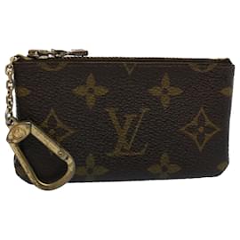 Louis Vuitton-Bolsa Moeda M LOUIS VUITTON Monograma Pochette Cles M62650 LV Auth yk8517-Monograma