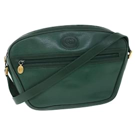 Gucci-GUCCI Shoulder Bag Leather Green 001 093 1050 Auth yk8648-Green