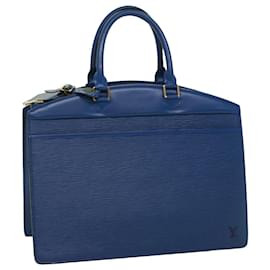 Louis Vuitton-LOUIS VUITTON Epi Riviera Sac à main Bleu M48185 LV Auth yk8565-Bleu