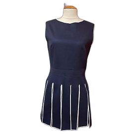 Kenzo Kleider Weiß Marineblau