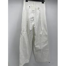 Autre Marque-NON FIRMATO / Pantaloni UNSIGNED T.US 26 cotton-Bianco