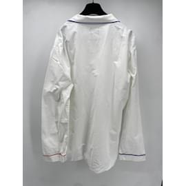 Autre Marque-DRAKE'S Hemden T.Internationale XXL-Baumwolle-Weiß